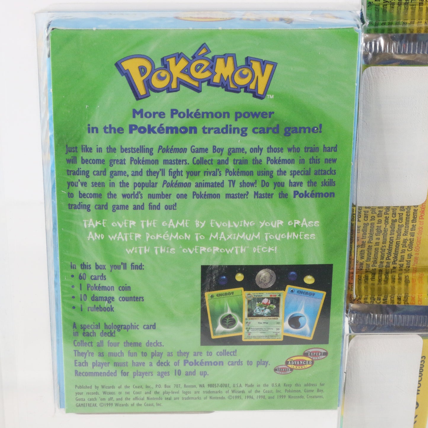 1999 Pokemon Overgrowth Deck SEALED 4 Pack Costco Set + Unlimited Booster Packs