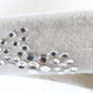 George Zamaul New York Ladies Boutique White Felt Hat W/ Rhinestones 7 56cm