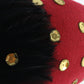 Sonni of California Ladies Fancy Red Felt Hat W/ Black Feathers 7 1/8 57cm