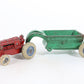 Vintage Allis Chalmers Tractor & Dump Trailer Balloon Wheels Arcade Cast Iron