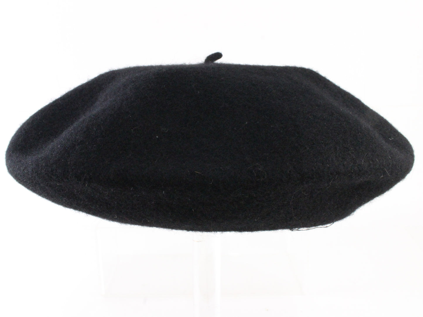 Lake of the Isles Mens Vintage Black Wool Felt Beret SMALL