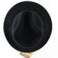 Fiesta Santa Barbara Mens Black Wool Felt Water Resistant Fedora SIZE: M