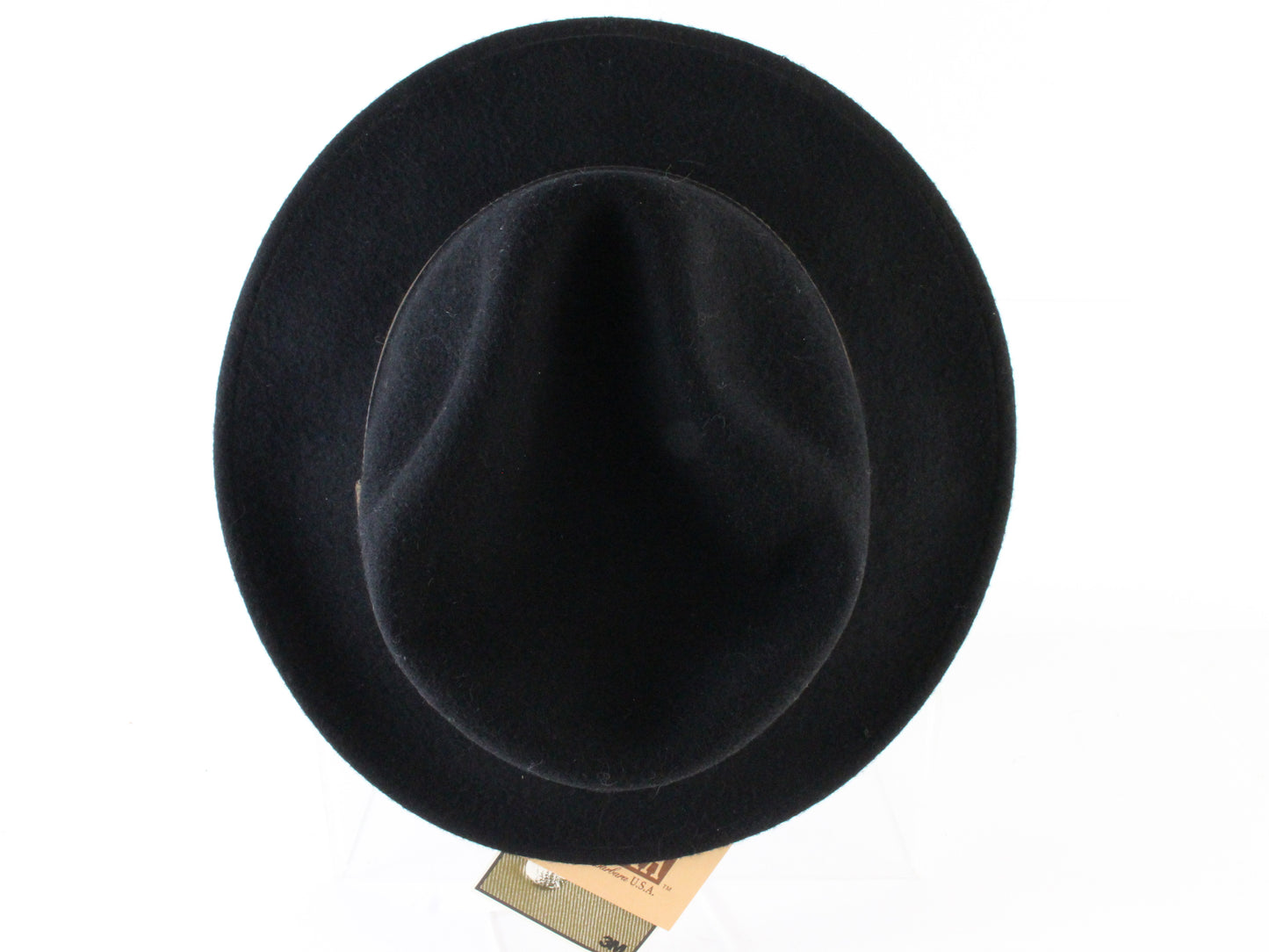 Fiesta Santa Barbara Mens Black Wool Felt Water Resistant Fedora SIZE: M