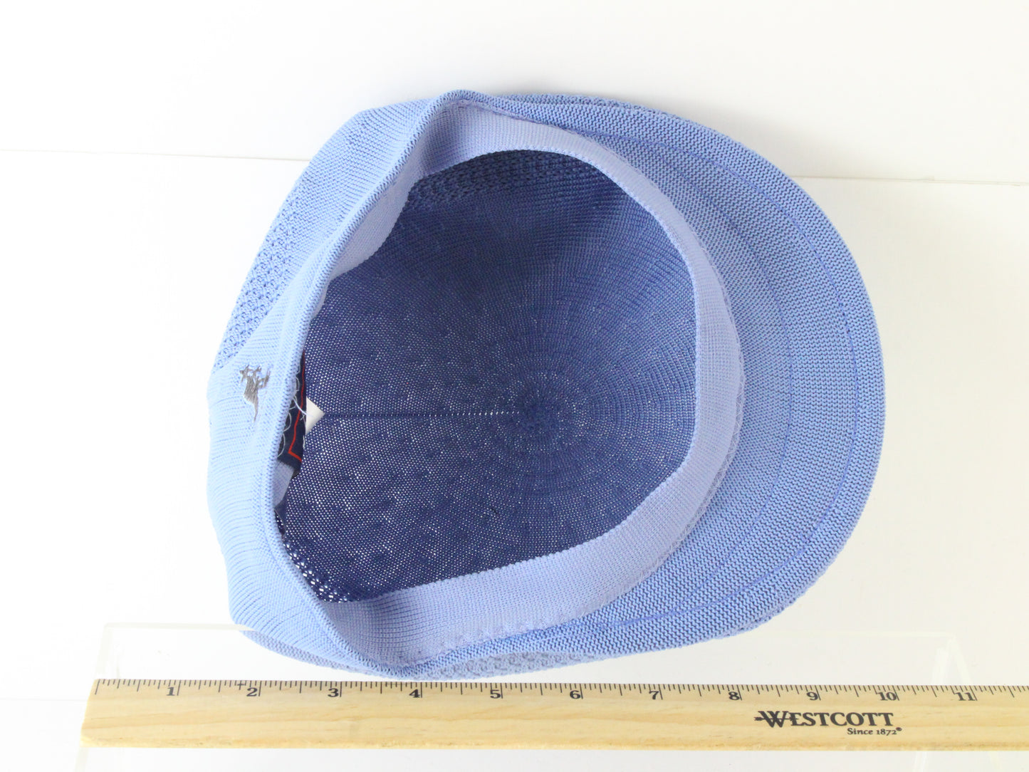 Kangol Mens Blue Tropic Lightweight Woven Flat Cap Ventair Cap S