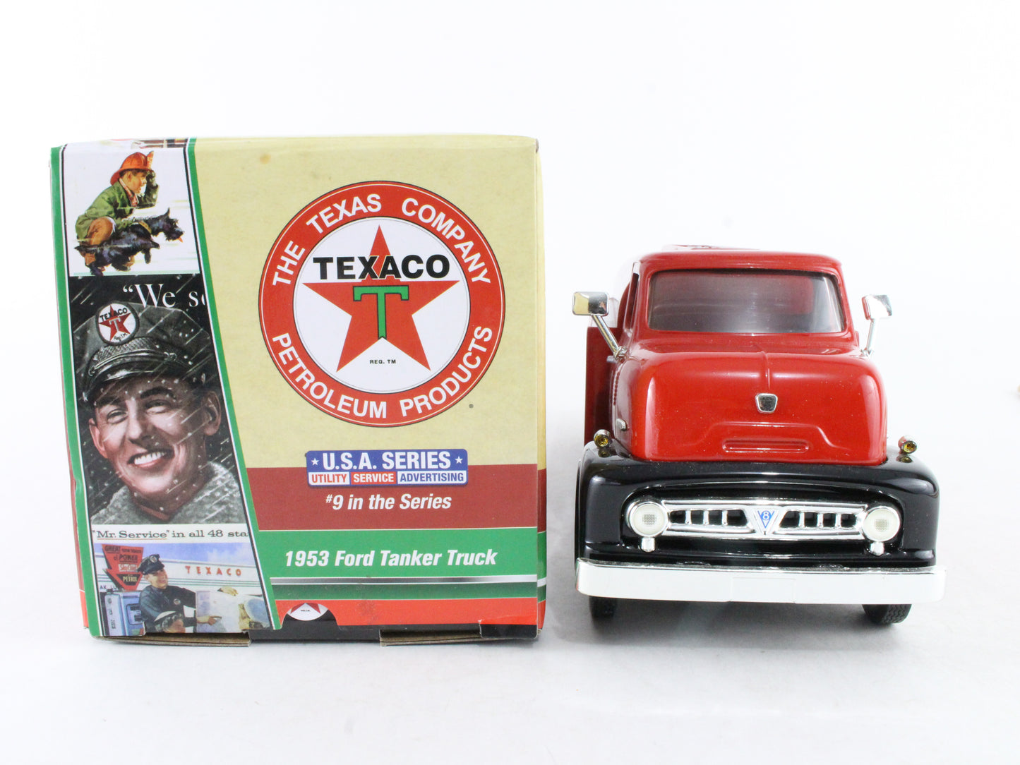 1953 Ford Tanker Truck Texaco Vintage Fuel 1:30 Scale Model Cp7520