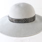 George Z'amaul New York Ladies Alabaster Gray Felt Hat W/ Feathers 7 1/8 57cm