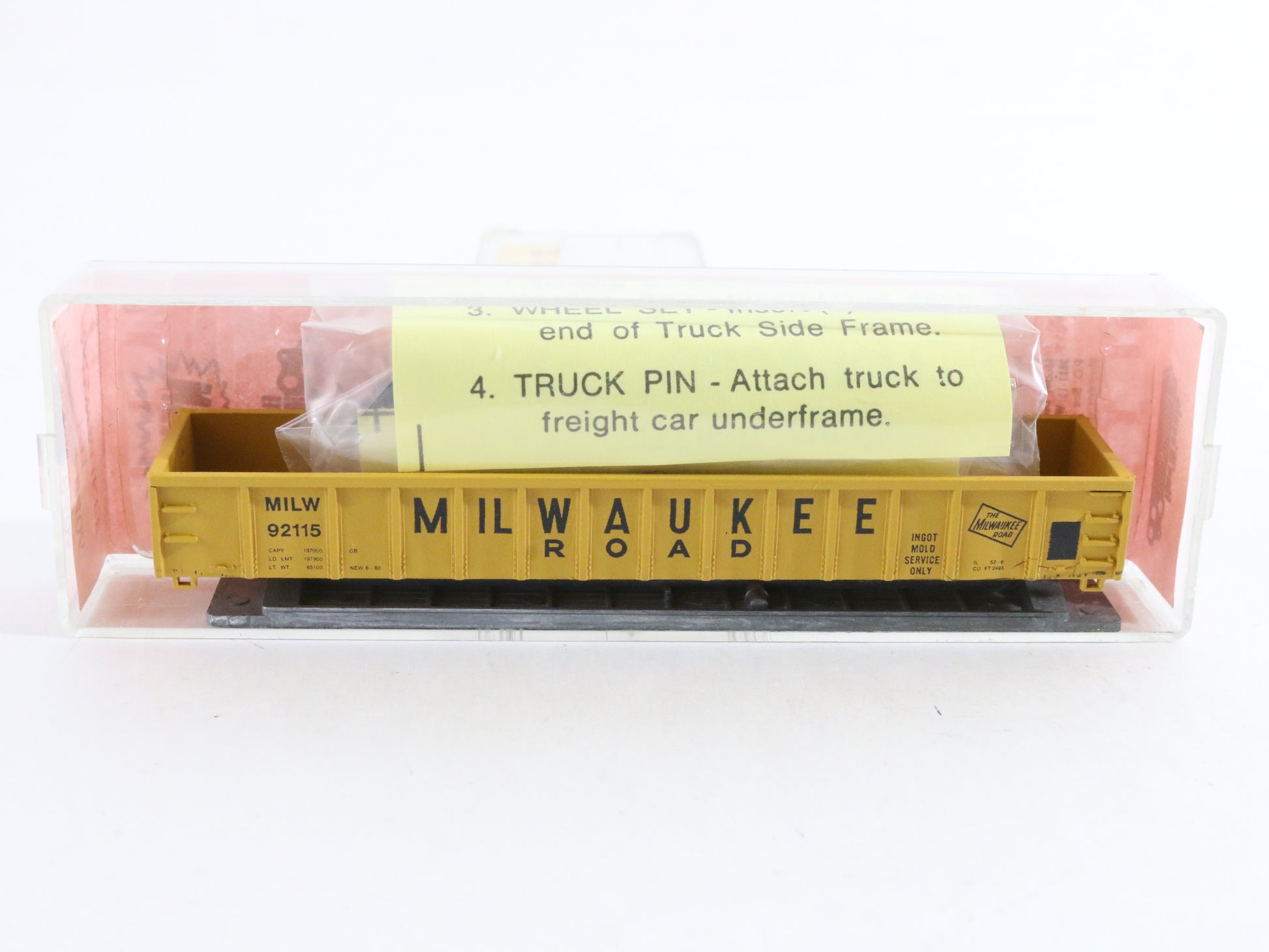 Milwaukee Road MILW 92115 Roundhouse Gondola Car Kit 8406