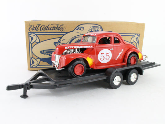 1940 Ford Coupe W/ Trailer Texaco ERTL 1:25 Scale Model 19412 w/ Box