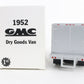 1952 GMC Dry Goods Van West Coast Fast Freight First Gear 1:34 Scale 19-1007