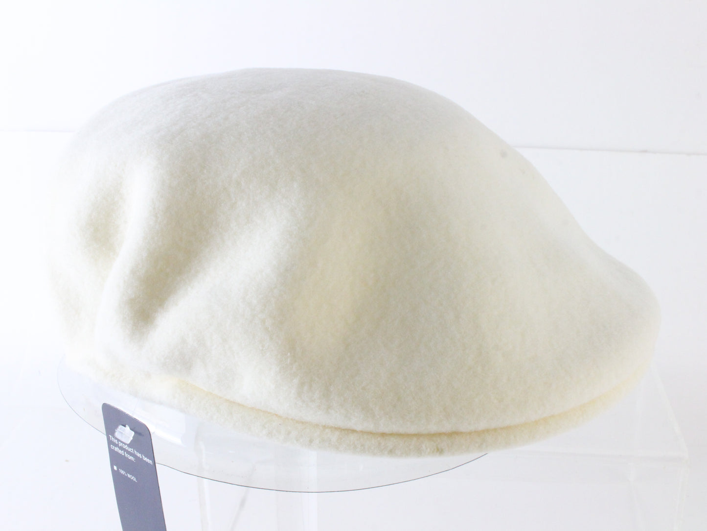 Kangol Ladies Boutique White Wool Felt Ivy Cap Newsboy Hat MULTIPLE SIZES