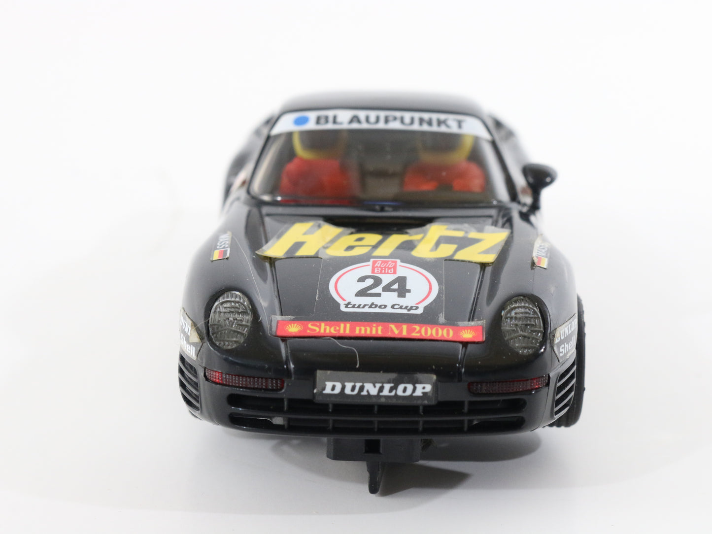 Porsche 959 Black #24 Hertz 1:32 SCX Slot Car