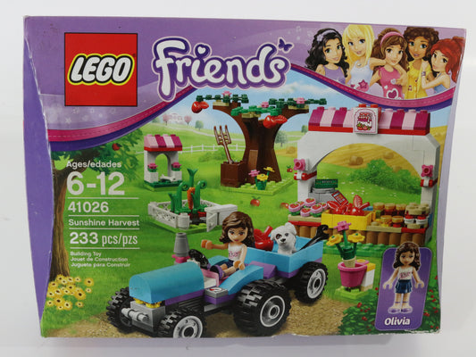 Lego Friends Sunshine Harvest Partly Built Set 41026 W/ Box & Instructions