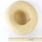 Peralta Place Ladies Natural Straw Summer Hat W/ White Band 7 56cm