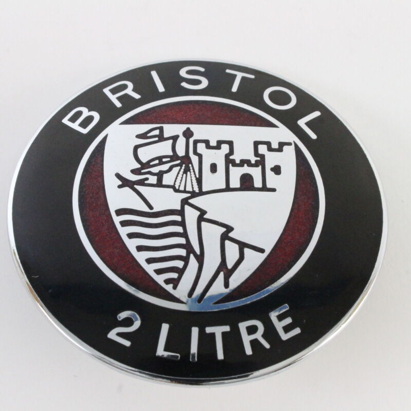 Bristol 2 Litre 2.5" Metal Emblem Badge J Fray Vintage