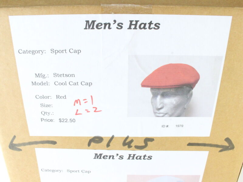 Stetson Mens Red Cool Cat Sports Cap Vented MULTIPLE SIZES