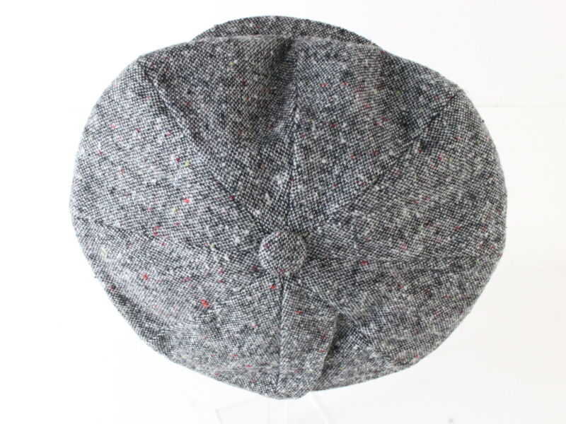 Bee Hats Mens Gray Tweed Big Apple Irish Golf Cap One Size