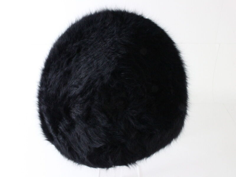 Kangol Ladies Black Angora Blend Fur Cap MULTIPLE SIZES