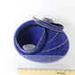 George Zamaul Couture Ladies Royal Blue Felt Hat W/ Rhinestones 7 56cm