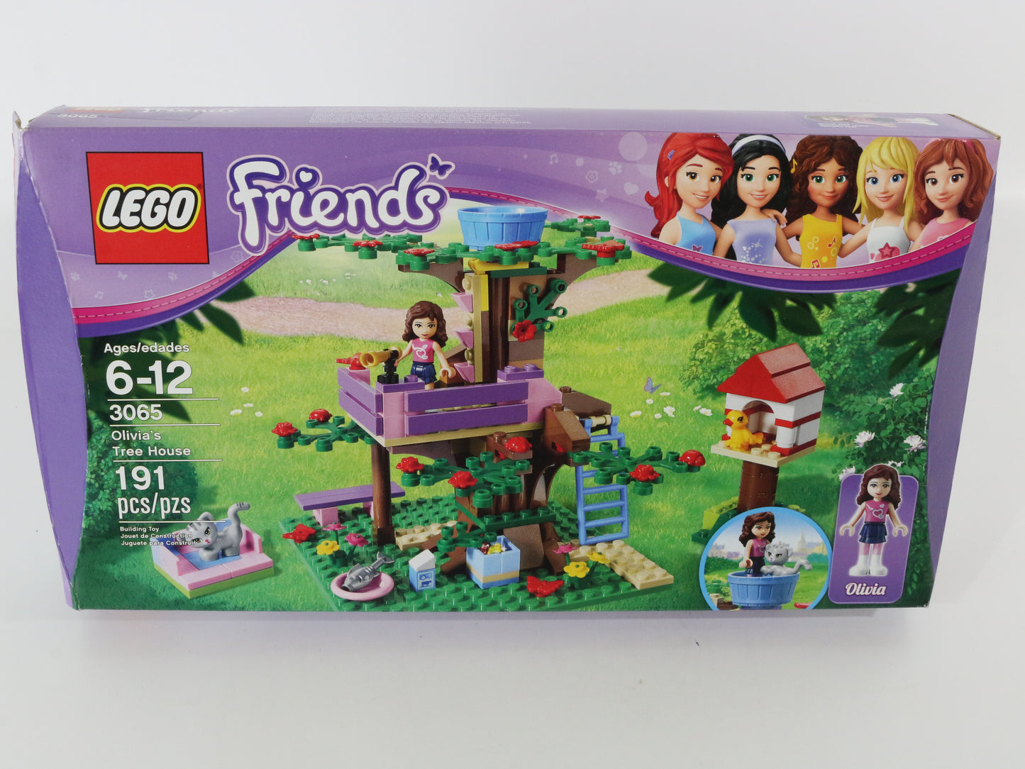 Lego Friends Olivias Tree House Partly Built Set 3065 W/ Box & Instructions