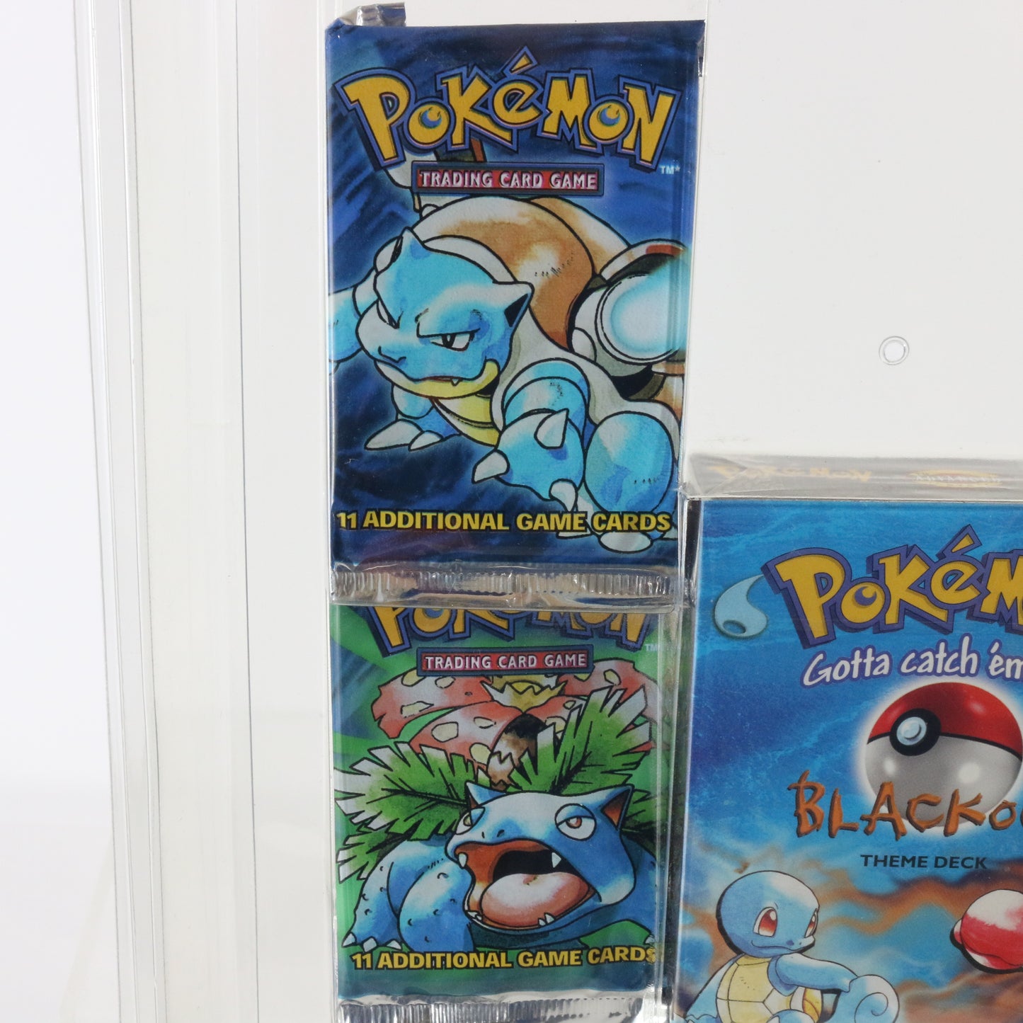 Pokemon Blackout Deck + Unlimited Boosters Sealed 4 Pack Costco TCG in 1999 Era