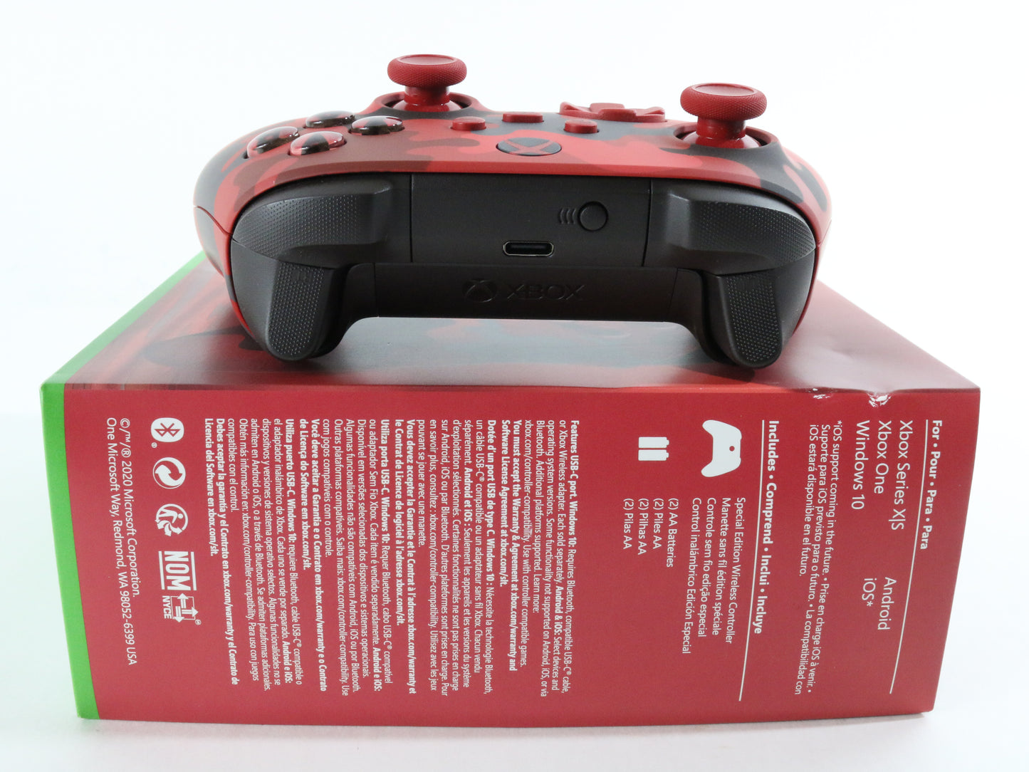 Daystrike Camo Red XBOX One Wireless Controller Microsoft 1914