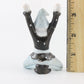 Ceramic Pixie W/ Black Blue Outfit Kneeling W/ Hands In Air Pi Co Japan 3.5 In