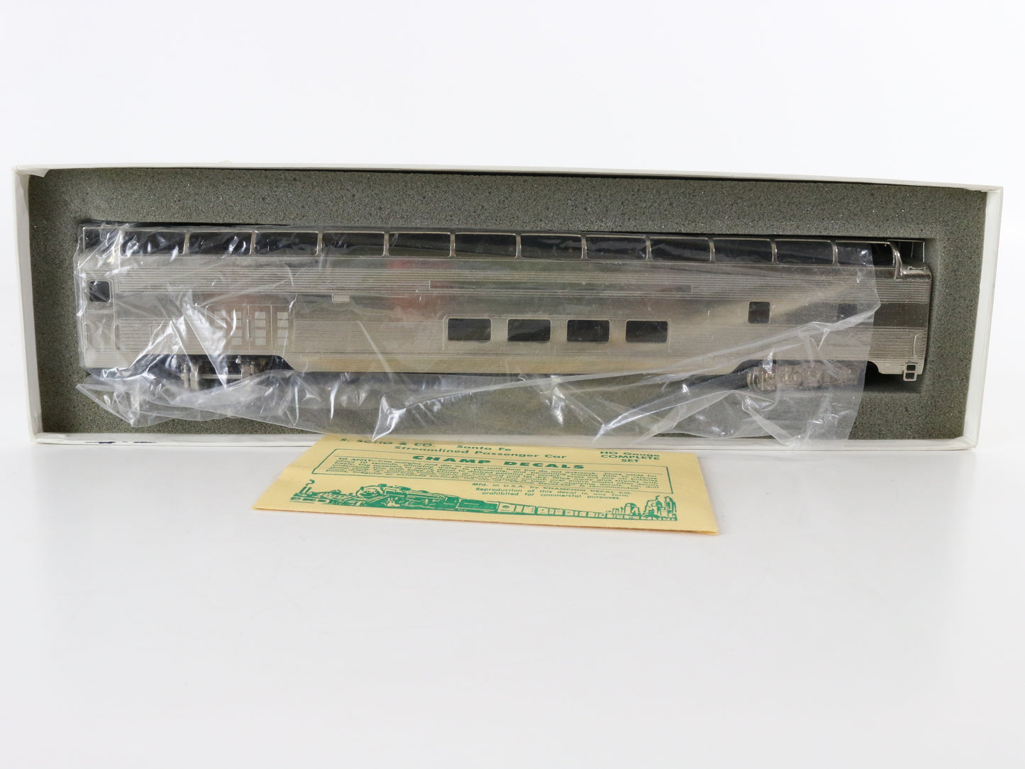 Unpainted Santa Fe Silver Full Length Dome Car SOHO Brass HO 506