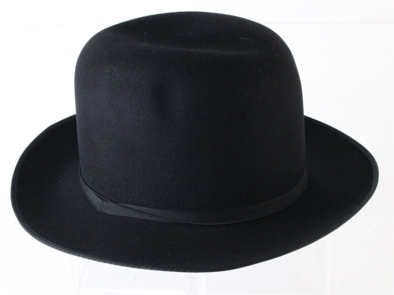 Borsalino Alessandria Mens Black Felt Fedora ITALIAN: MULTIPLE SIZES