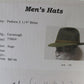 Cavanagh Hats New York Mens Sage Green Felt Fedora W/ Feathers MULTIPLE SIZES