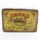 Pedro Cut Plug Smoking Tobacco Vintage Metal Can Container Lunch Box Tin Style
