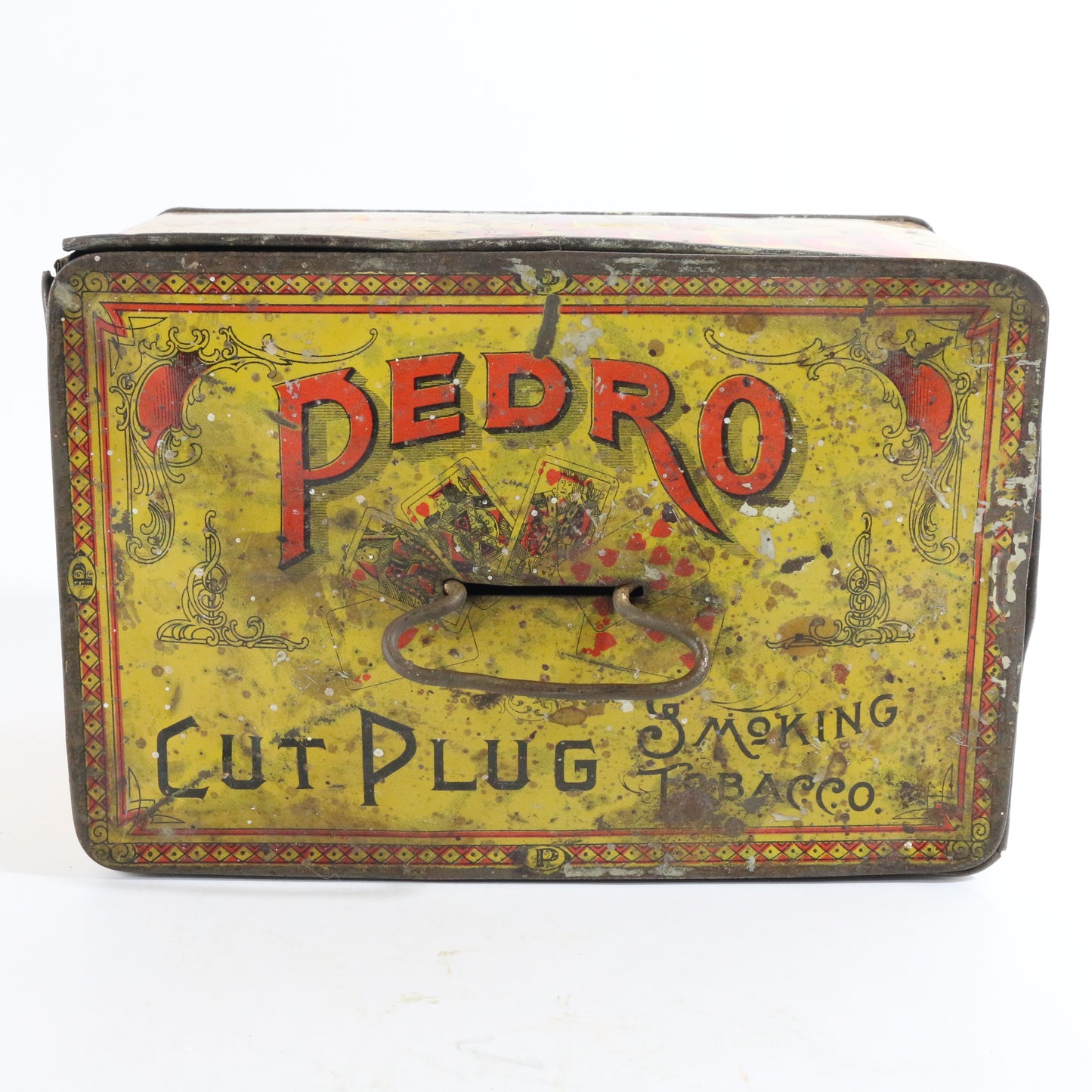 Pedro Cut Plug Smoking Tobacco Vintage Metal Can Container Lunch Box Tin Style