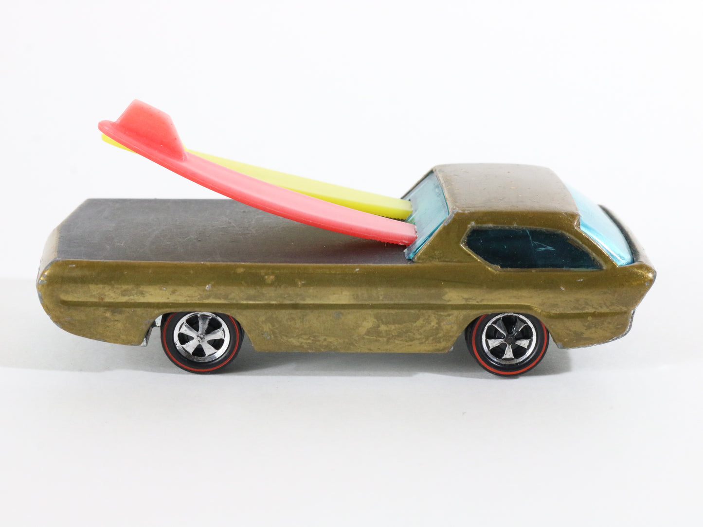 Vintage Hot Wheels Redline Deora W/ Surf Boards Gold Mattel 1967 Hong Kong