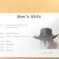 Barmah Hats Mens Classic Black Crushable Foldaway Leather Bronco Hat MEDIUM