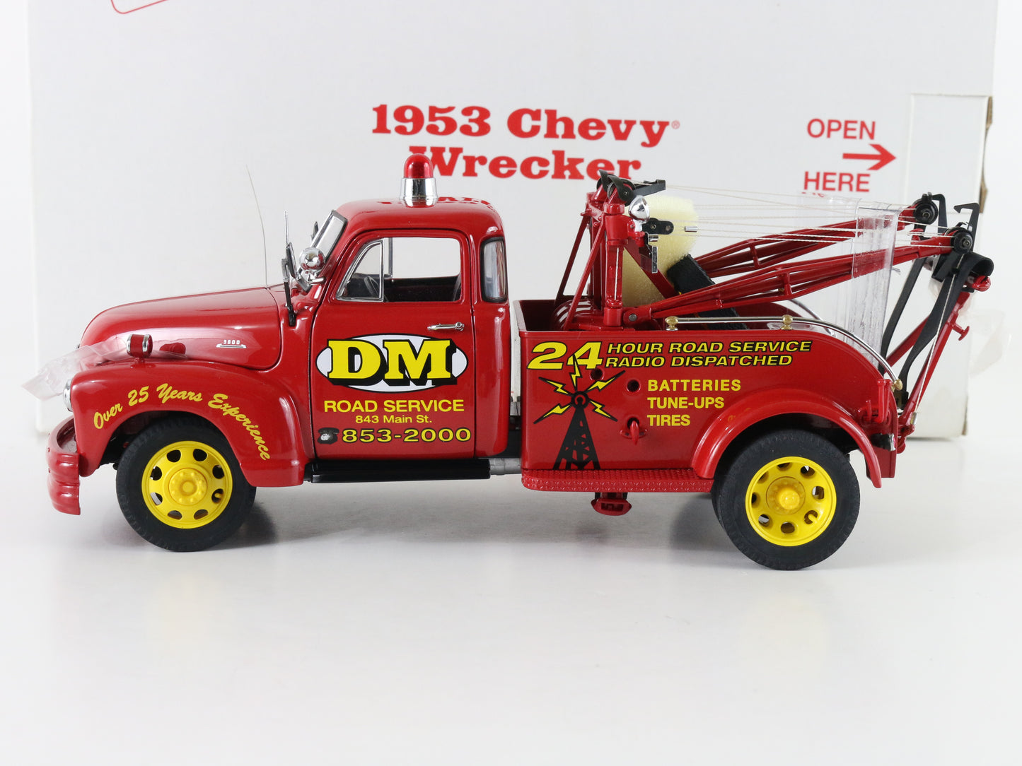 1953 Chevy Chevrolet Wrecker Dm Road Service Danbury Mint 1:24 Model Car