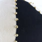 Mr John Classic Ladies Navy Blue and White Wool Felt Hat W/ Beads MULTIPLE SIZES