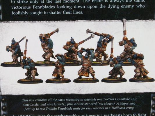 Warmachine Hordes Trollbloods Trollkin Fennblades Unit PIP71042 Privateer Press