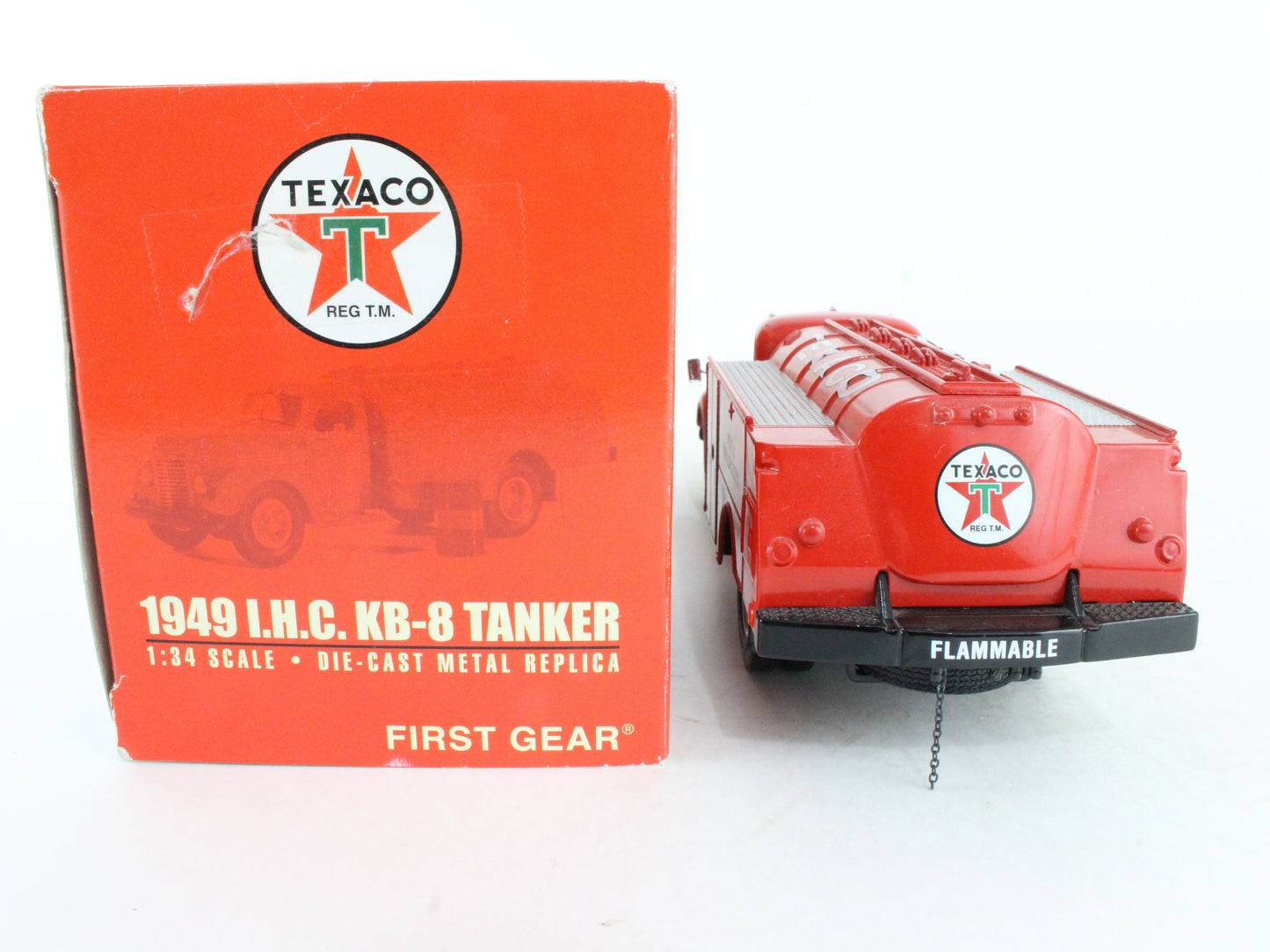 1949 IHC Kb-8 Tanker Texaco First Gear 1:34 Model 19-2567e