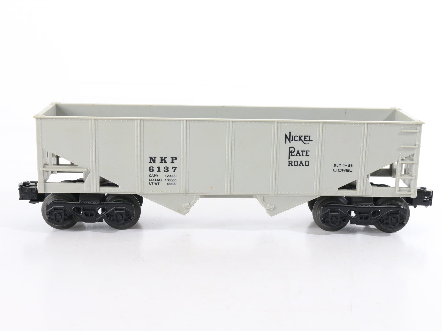 Lionel O 9010 Nickel Plate Road NKP 6137 Gray Hopper Freight Car