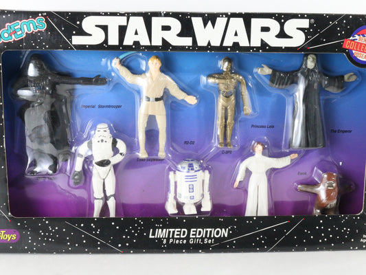 Set Of 8 Star Wars Bendable Action Figures Bend-ems Justoys 12433 1993