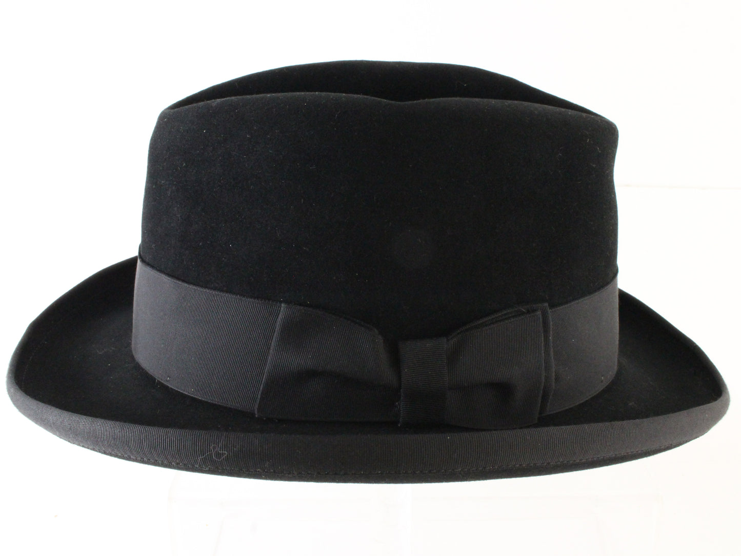 Cavanagh Hats New York Mens Black Felt Homburg W/ Ribbon MULTIPLE SIZES