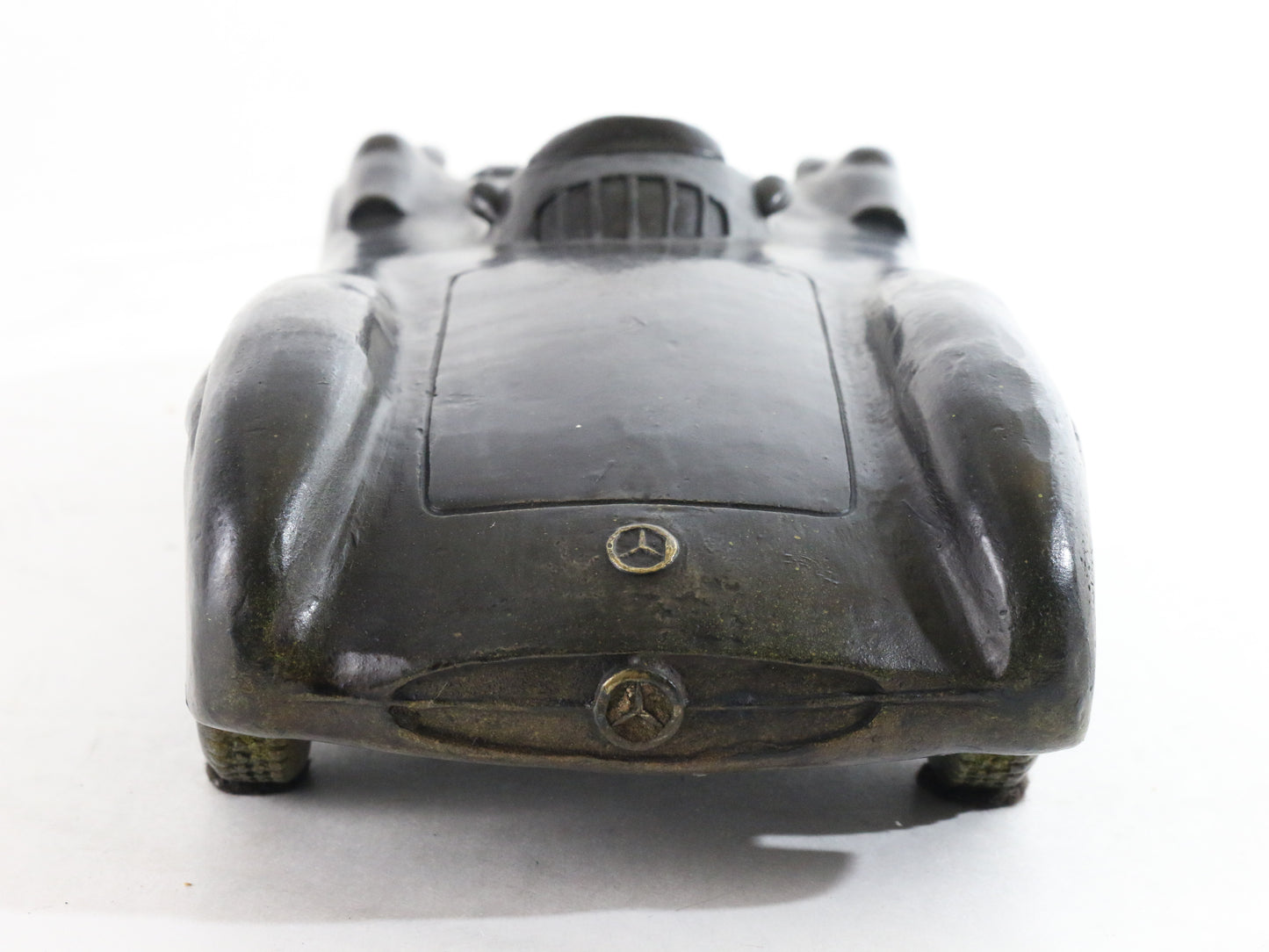 Vintage Cast Bronze Mercedes W196 Sculpture Mercedes Benz Grand Prix Rennwagen