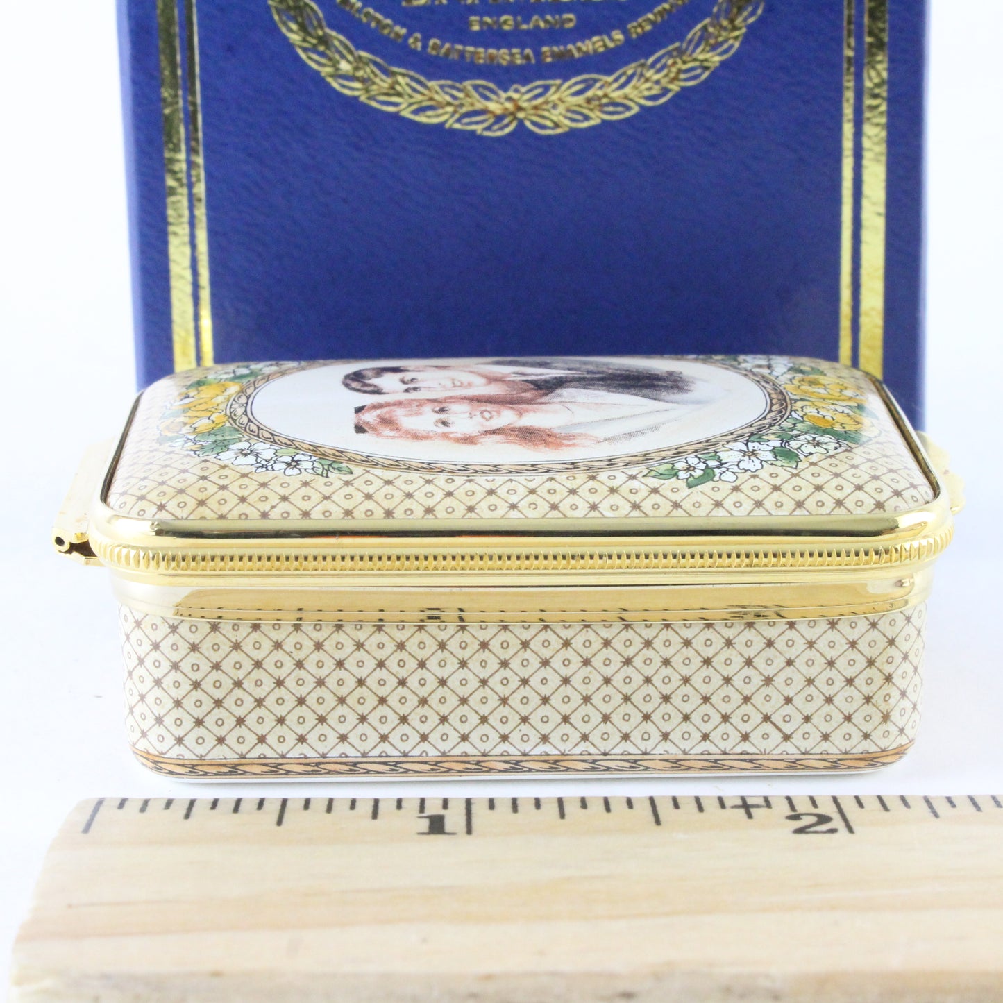 Fergie And Prince Andrew Royal Wedding Halcyon Days Enamel Box Bilston Battersea