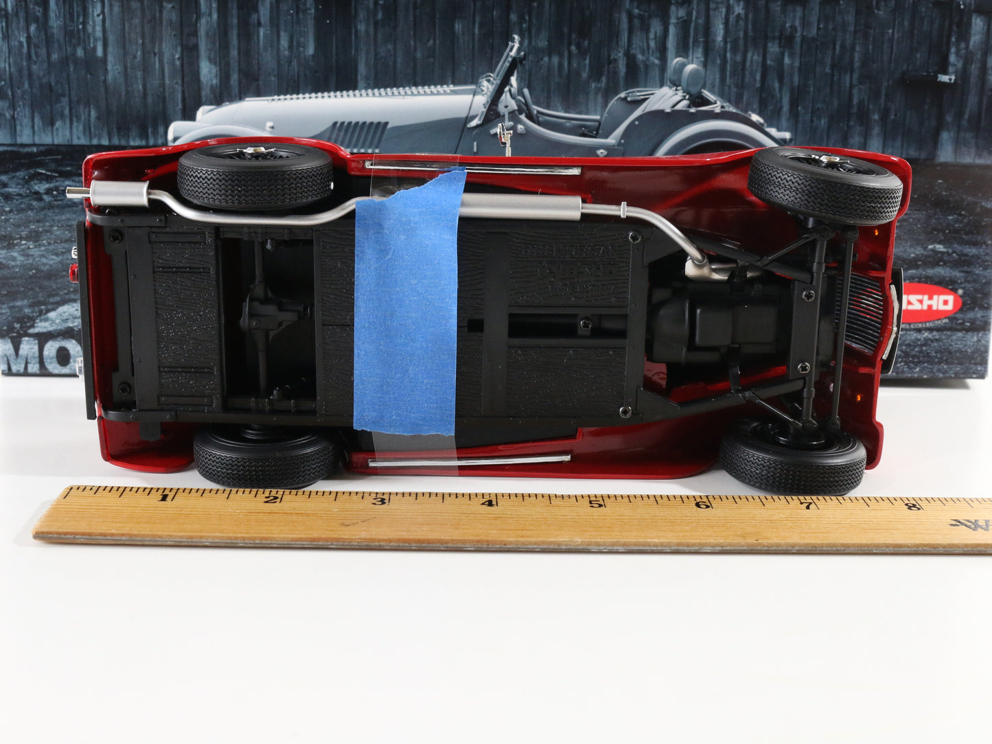 Morgan 4/4 Sport 2008 Red Convertible Kyosho 1:18 Model Car 08115r