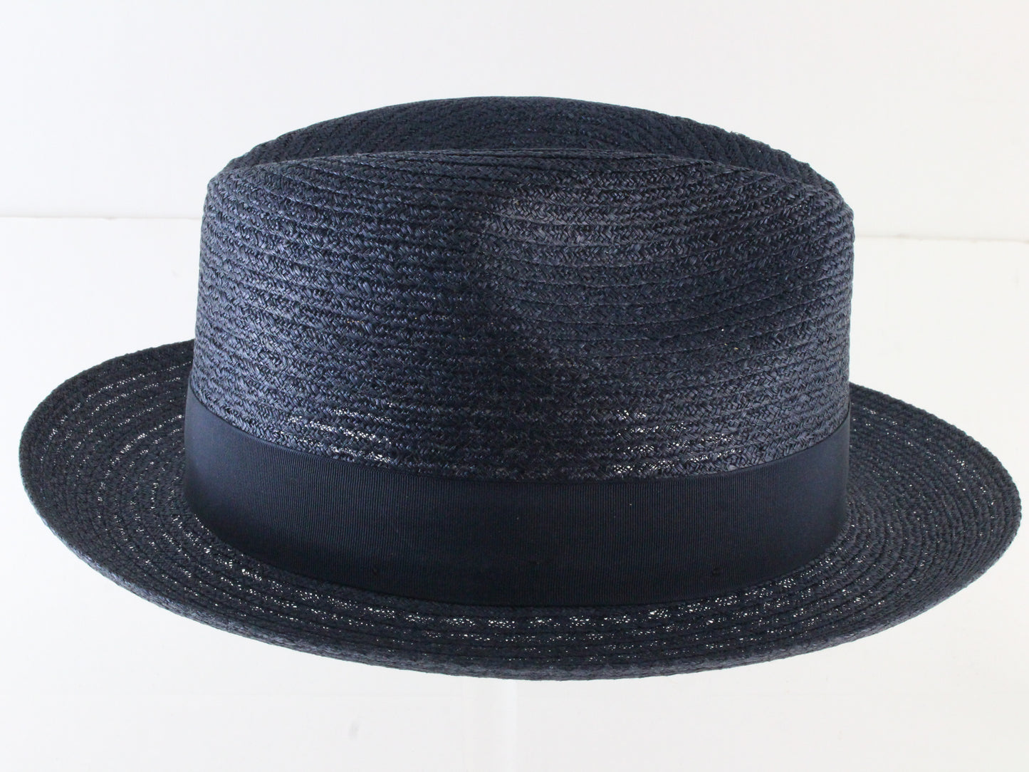 Biltmore Torino Mens Canadian Navy Blue Straw Fedora MULTIPLE SIZES