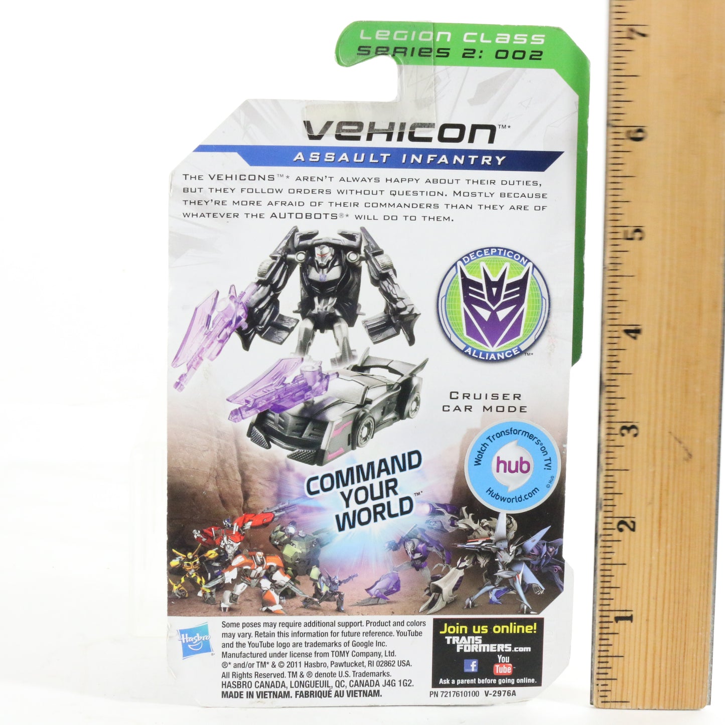 Vehicon Assault Infantry Cyberverse Transformers Prime LEGION Figure Hasbro