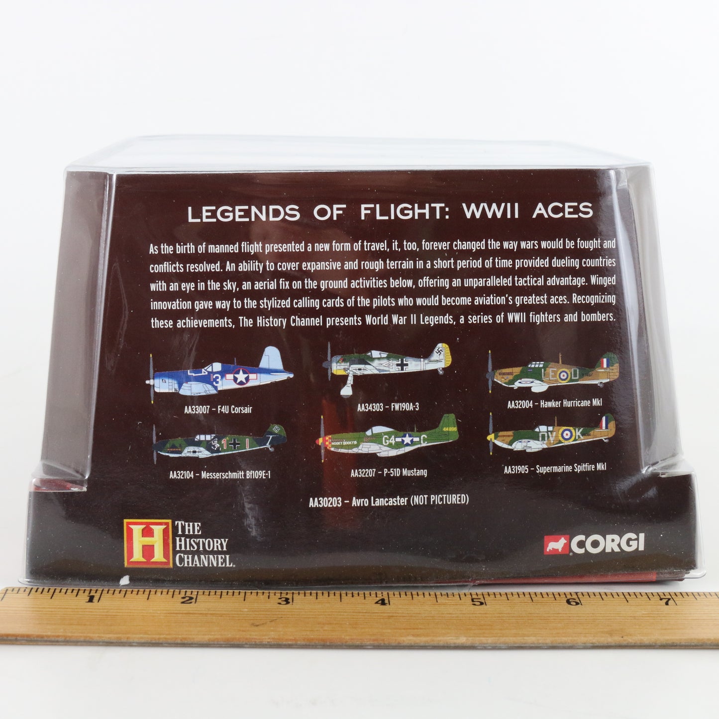 Avro Lancaster Bomber Plane Guy Gibson WW2 Aces Legends Corgi 1:144 Aa30203