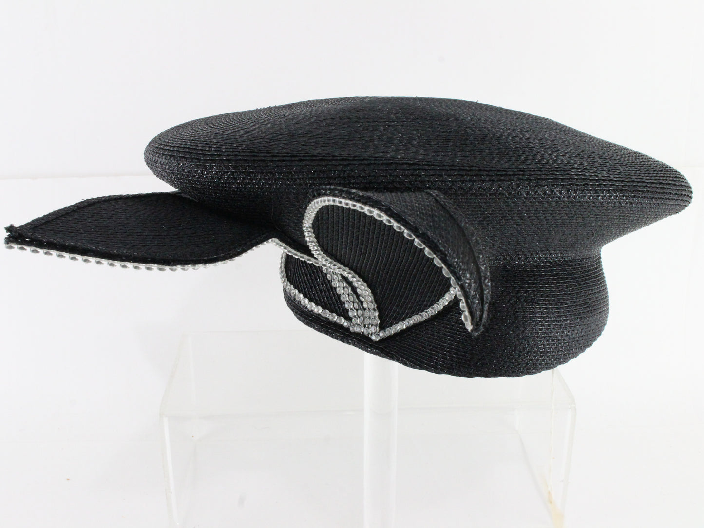 George Zamaul New York Black Ladies Elegant Boutique Hat 7 56cm