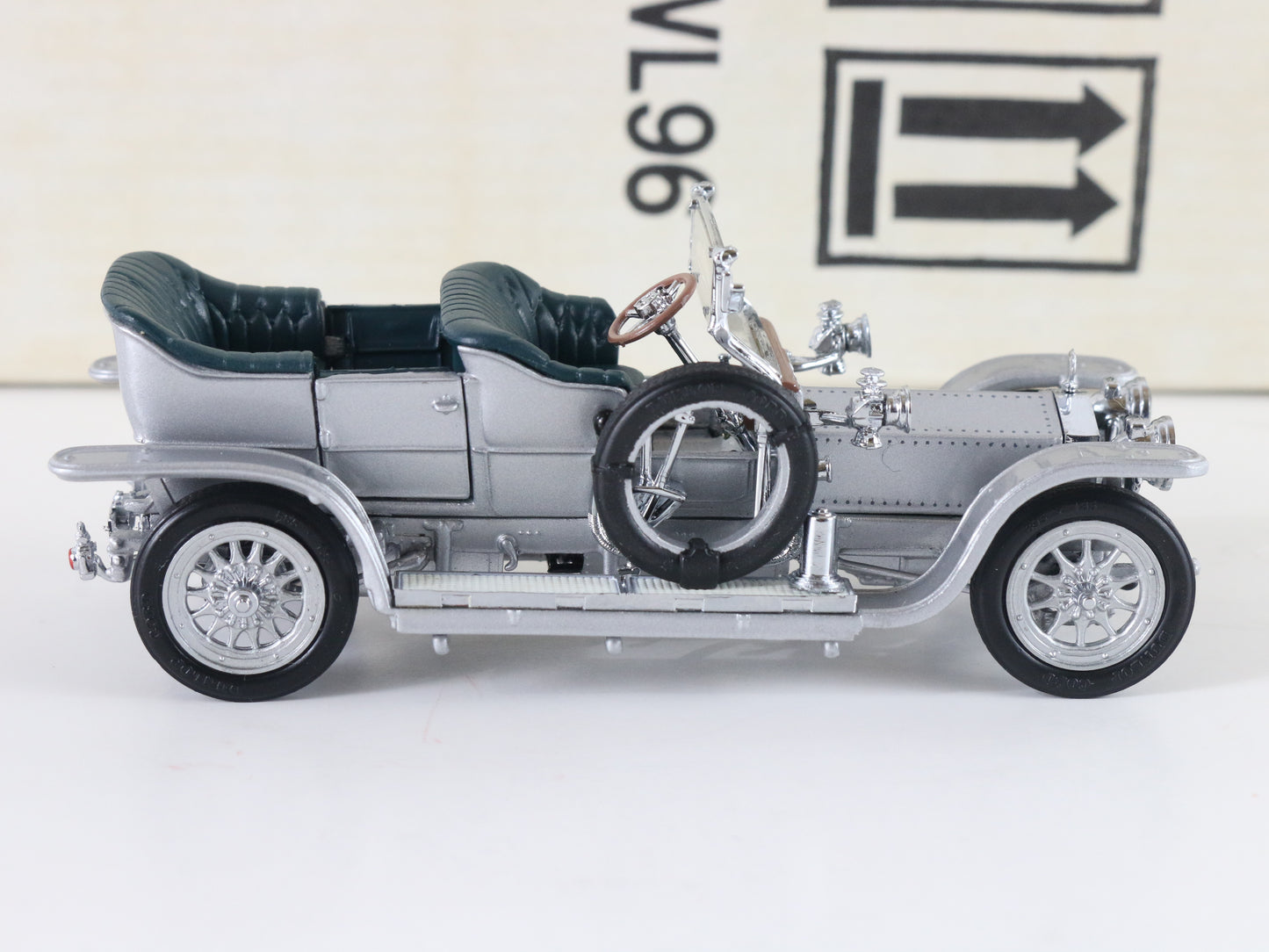 1907 Rolls Royce Silver Ghost Franklin Mint 1:43 Model Car B11wl96