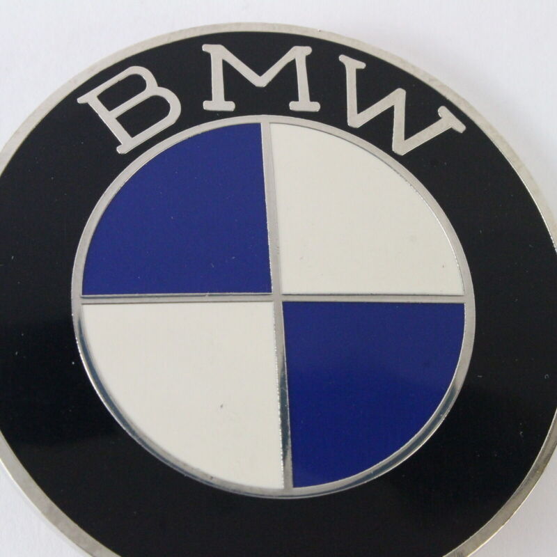 BMW 2.5" Metal Badge Emblem Hood Ornament Vintage Style Metal