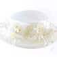 Diana Ladies White Boutique Hat W/ Flowers And Sequins 6 1/2 52cm